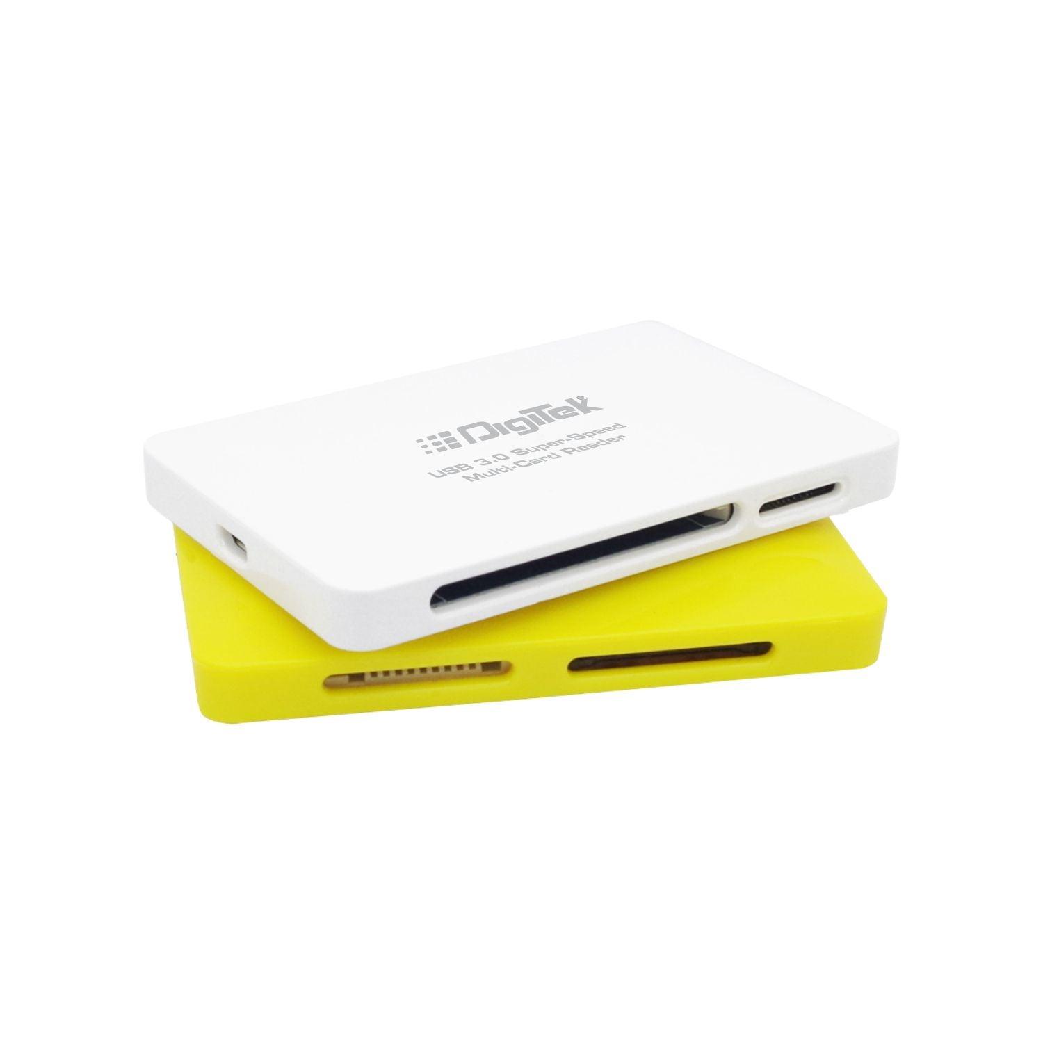 Digitek (DCR 022) USB 3.0 High Speed Card Reader | White - Digitek