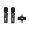 Digitek DWM-021 Wireless Microphone System with AI Noise Cancellation for Android & iPhone