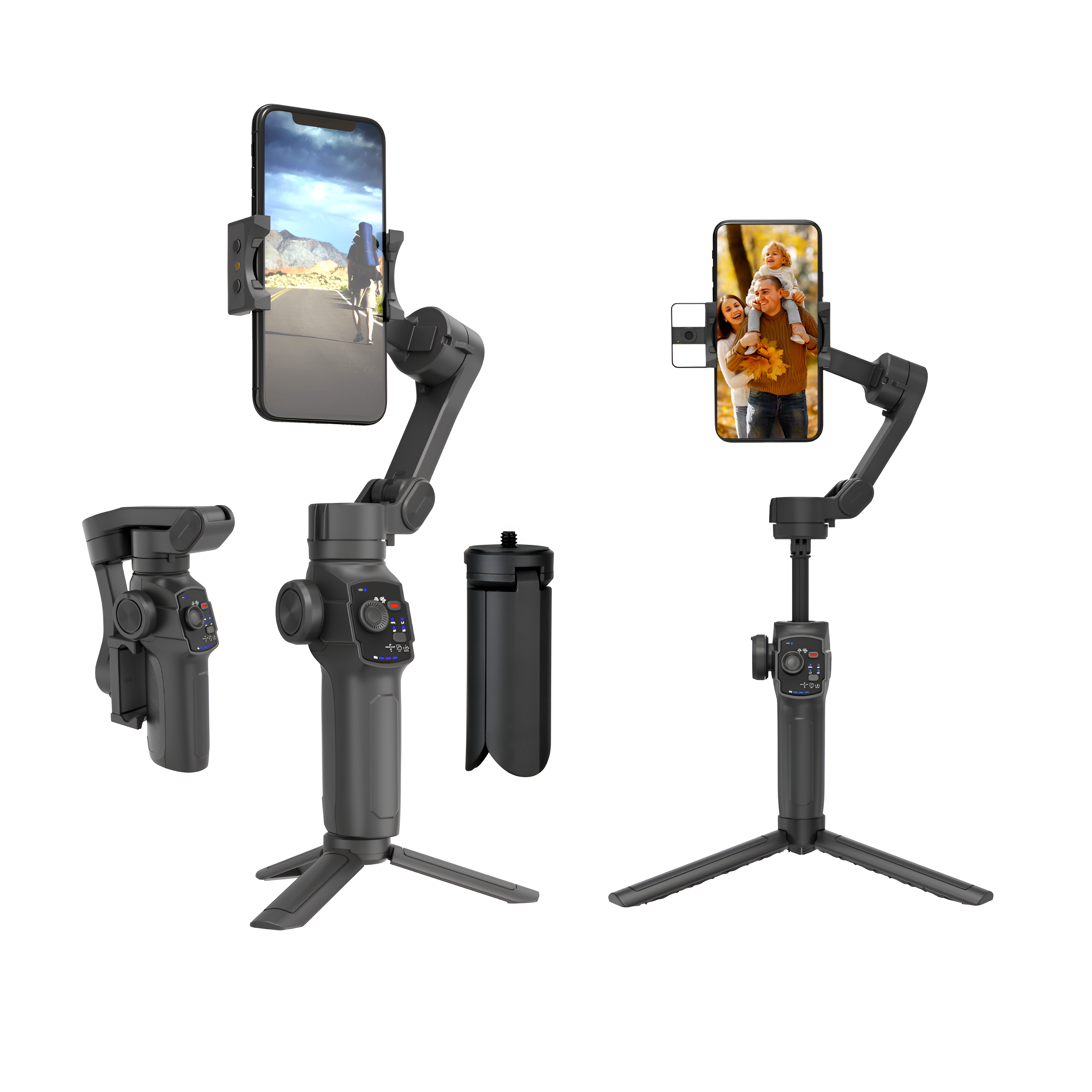 Digitek (DSG-009F) AI 3 Axis Wide Angle Smartphone Gimbal