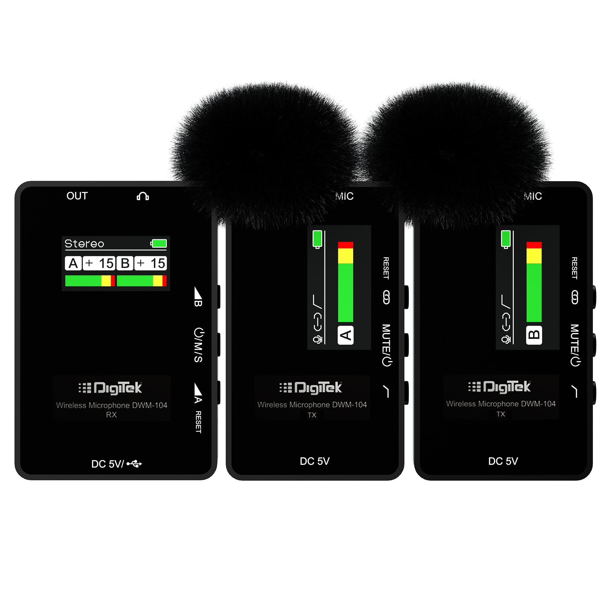 Digitek (DWM-104) Wireless Microphone System is a Wireless Microphone System with 2.4G. - Digitek