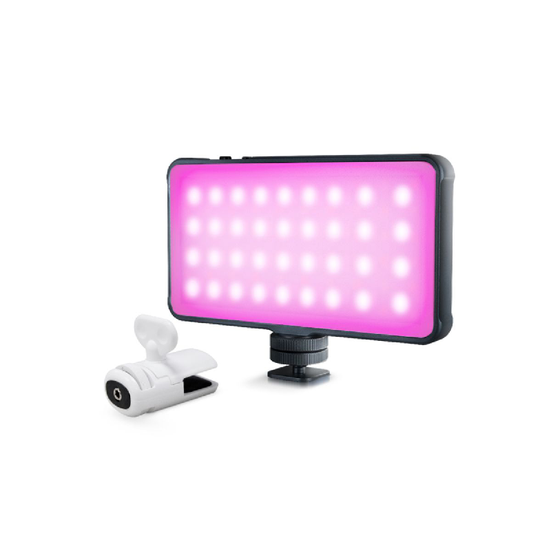 Digitek LED-D12W ML RGB Professional RGB Portable Video Light with Flicker-Free LED Technology & 2000mAh 3.7V Li-ion Battery - Digitek