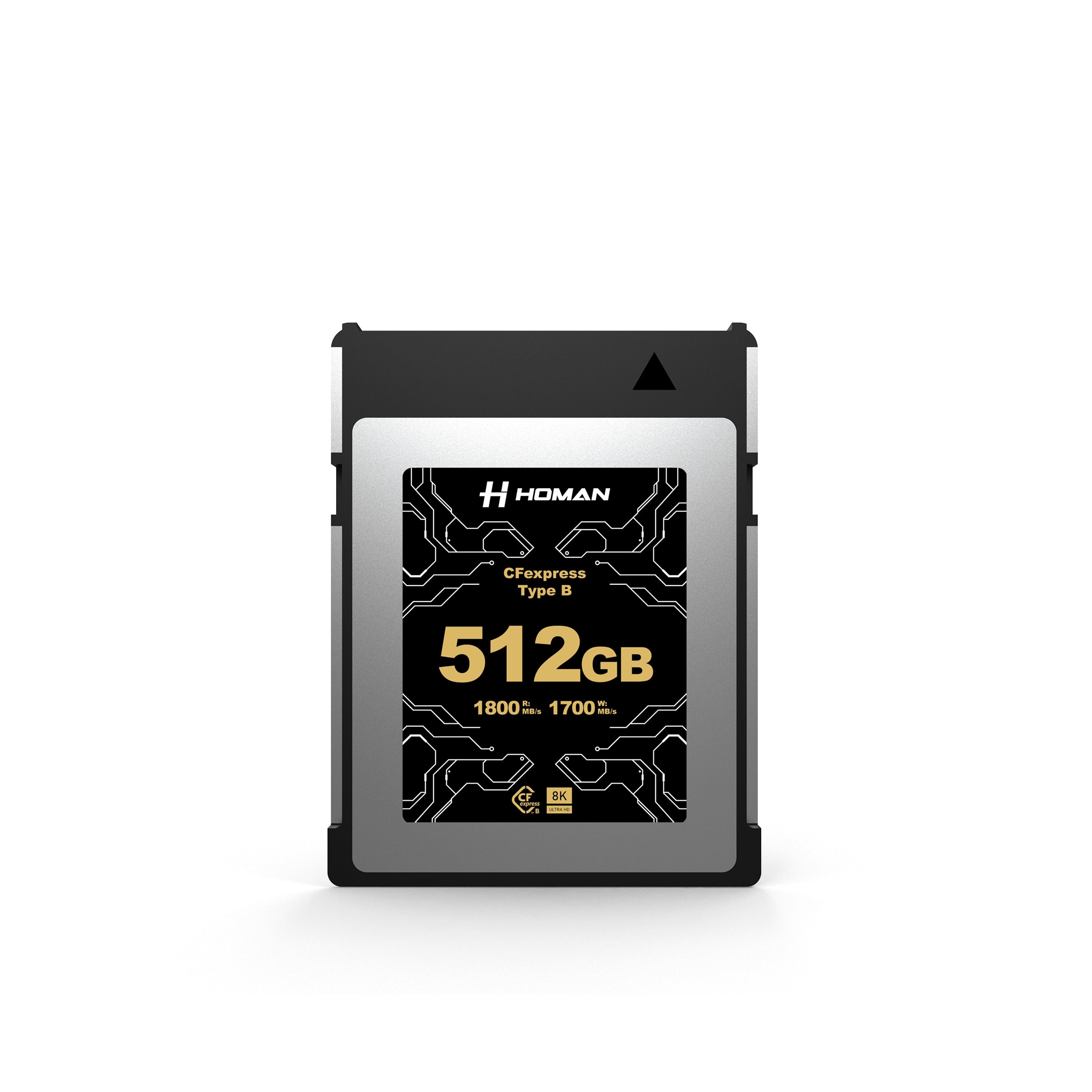 HOMAN CF Express Card Type-B 512GB fit for Any Environmental Temperature from -10 Degree to 70 Degree Celsius with 10 Year Warranty & Recovery - Digitek