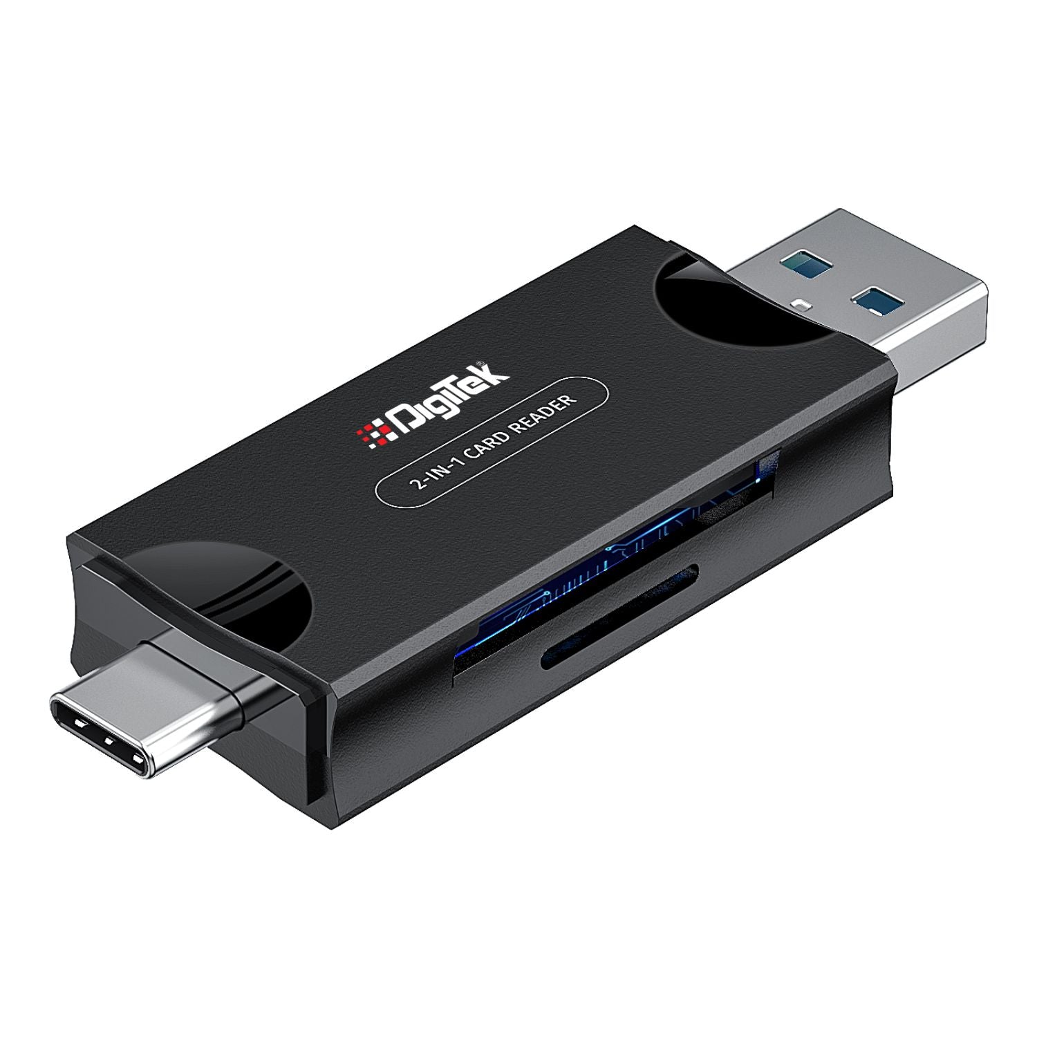 Digitek (DCR-007) USB-A 3.0 & Type C High-Speed Multi-Card Reader DCR-007