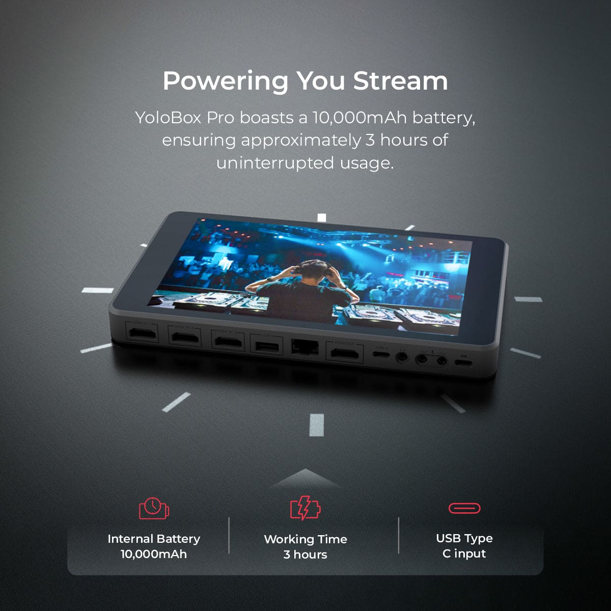 YOLOLIV YoloBox Pro, All-in-one Portable Multi-Cam Live Streaming Studio Encoder Recorder Switcher - Digitek