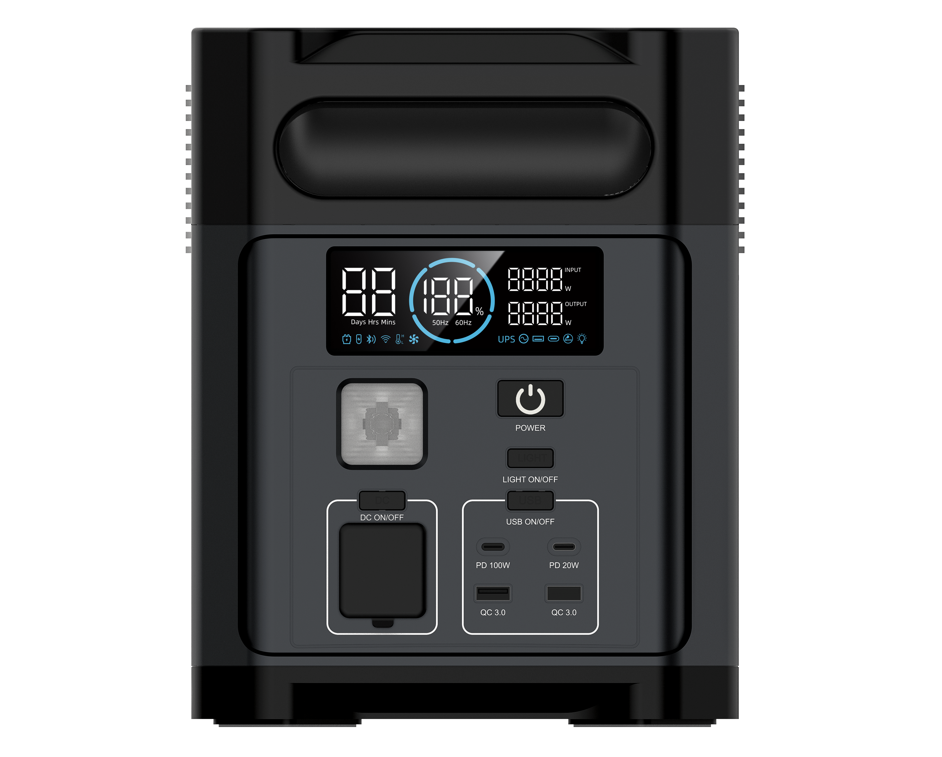 Digitek Power Station DPS 1200W /Portable AC/DC Power Station Compatible with AC/DC Electronic Devices
