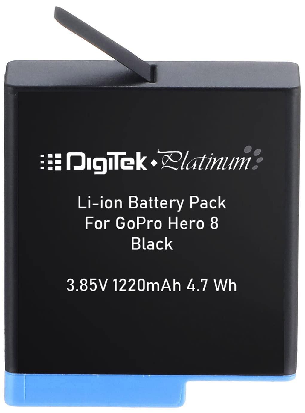 Digitek (DBG-8 Platinum Rechargeable Battery Pack for Hero 8 Black. DBG-8 - Digitek