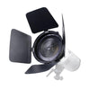Digitek DFD-110 Fresnel Lens Bowens Mount Light Focusing Adapter with Barn Door & Honeycomb Grid