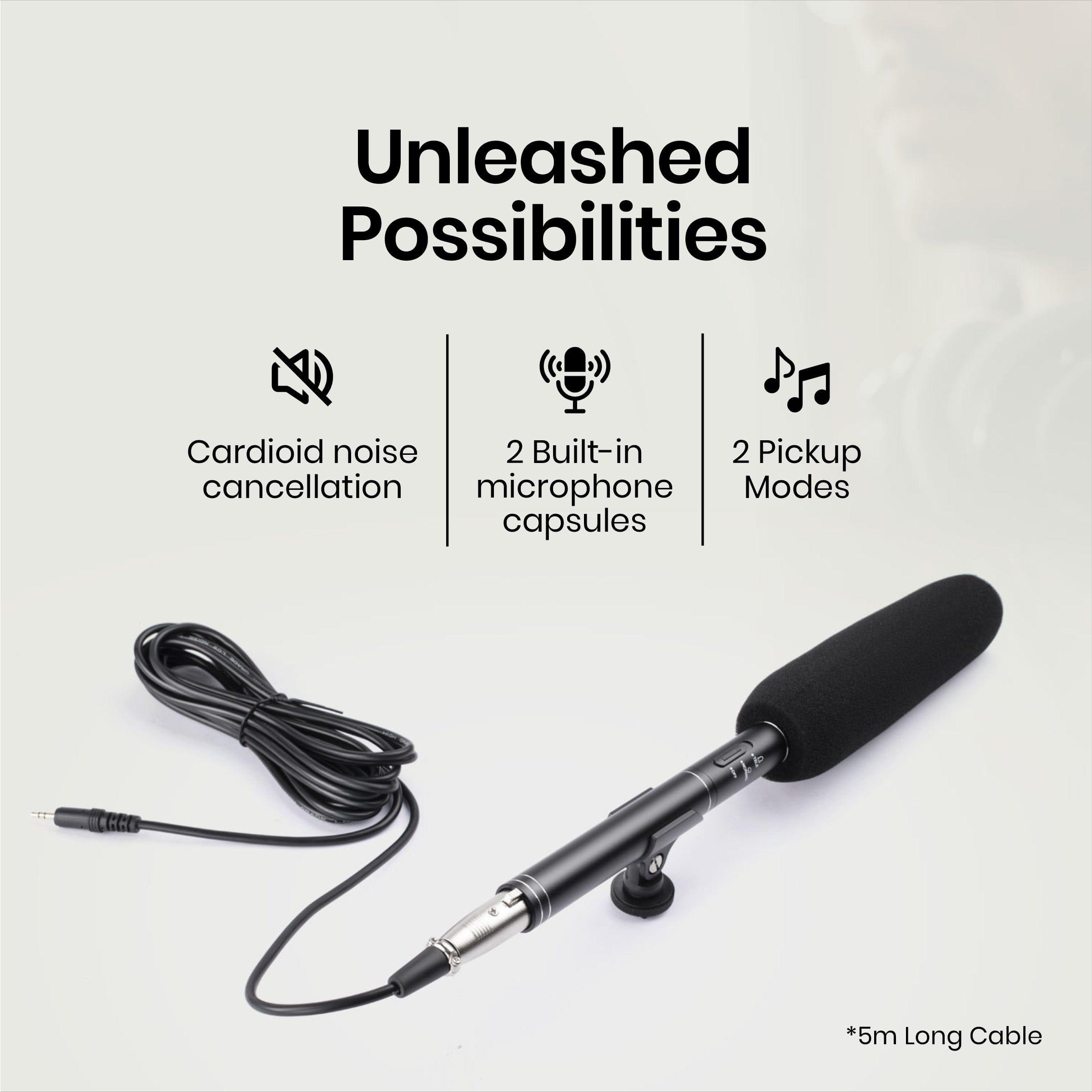 Digitek (DM-201) Unidirectional Interview Microphone for Smartphone & DSLR Camera - Digitek