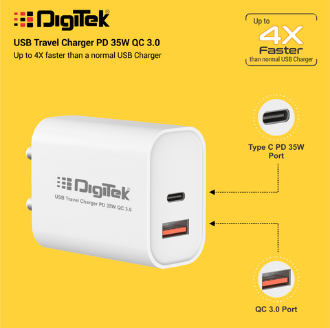 Buy Digitek (DMC-101 MU) Dual Port USB Travel Charger 5V/3.1A Wall