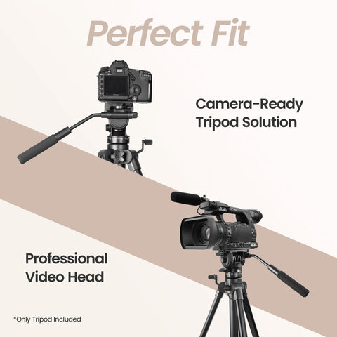 Digitek (DPTR 990VD) Platinum Heavy Duty Tripod with Professional Fluid Video Head Maximum Operating Height: 1660 mm, Max Load Upto: 15 kgs - Digitek