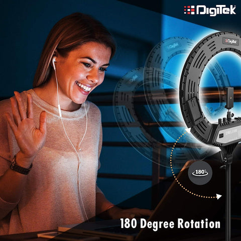 DIGITEK Platinum DPRL-19RT LED Ring Light Runs on AC Power with No Shadow  apertures Ring Flash - Price History