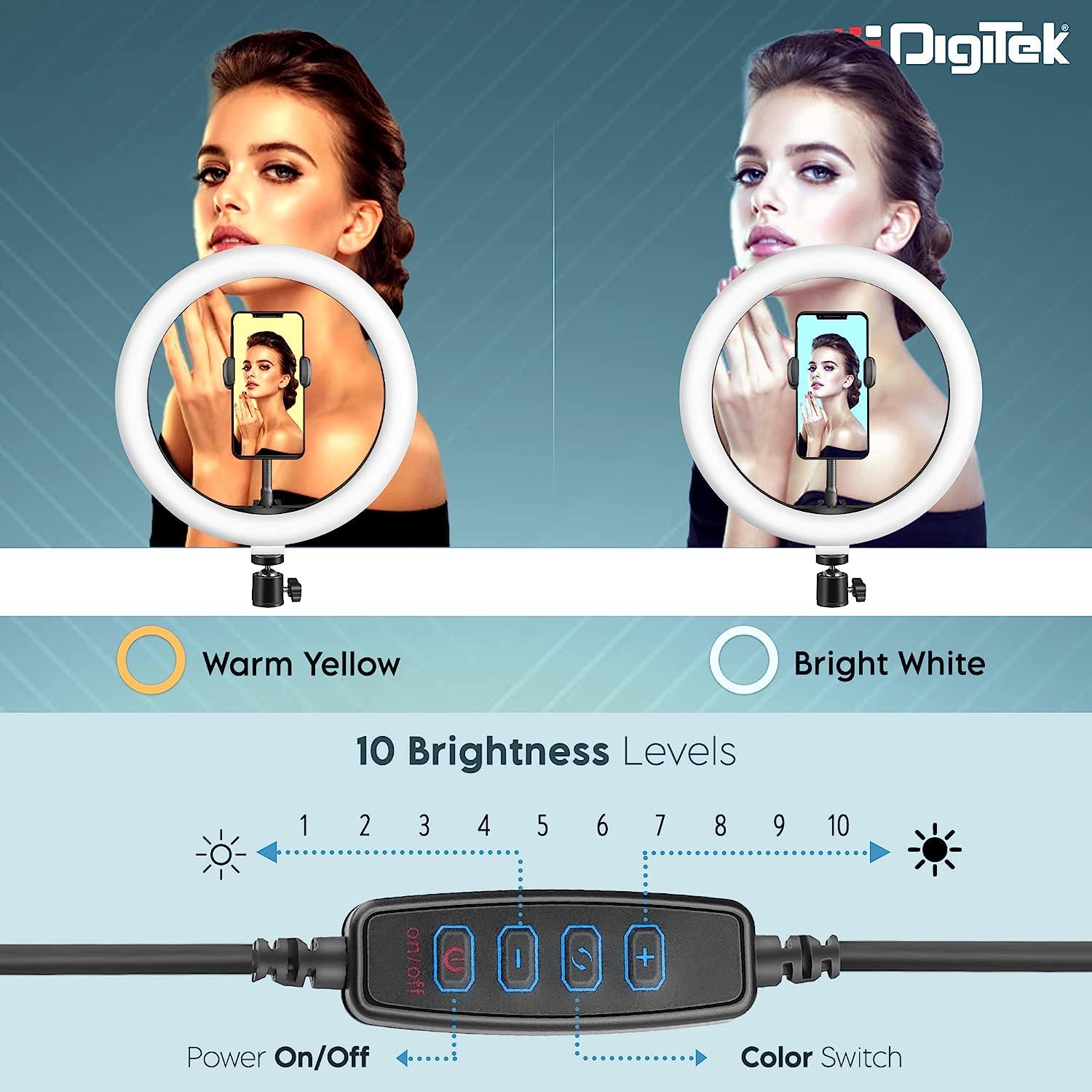 DIGITEK® (DRL-18 RGB) RGB LED Ring Light 46cm for YouTube | Photo-Shoot |