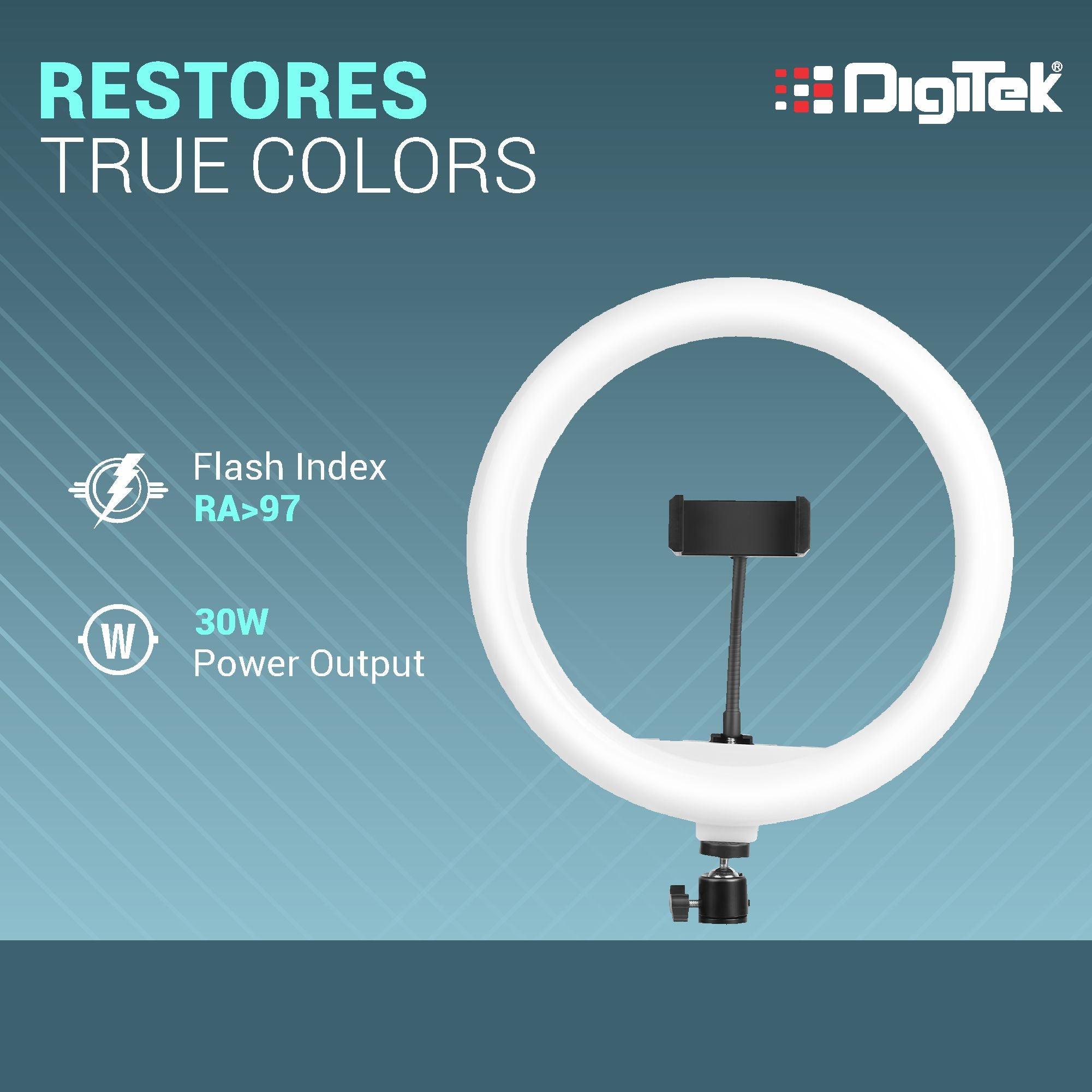 DIGITEK (DRL-18R) LED Ring Light with Stand DRL-18R with No Shadow  Apertures | Ideal for Make-up Artists & Fashion Photographers, Video Shoot,  You Tube Videos etc – Aditya Electronic