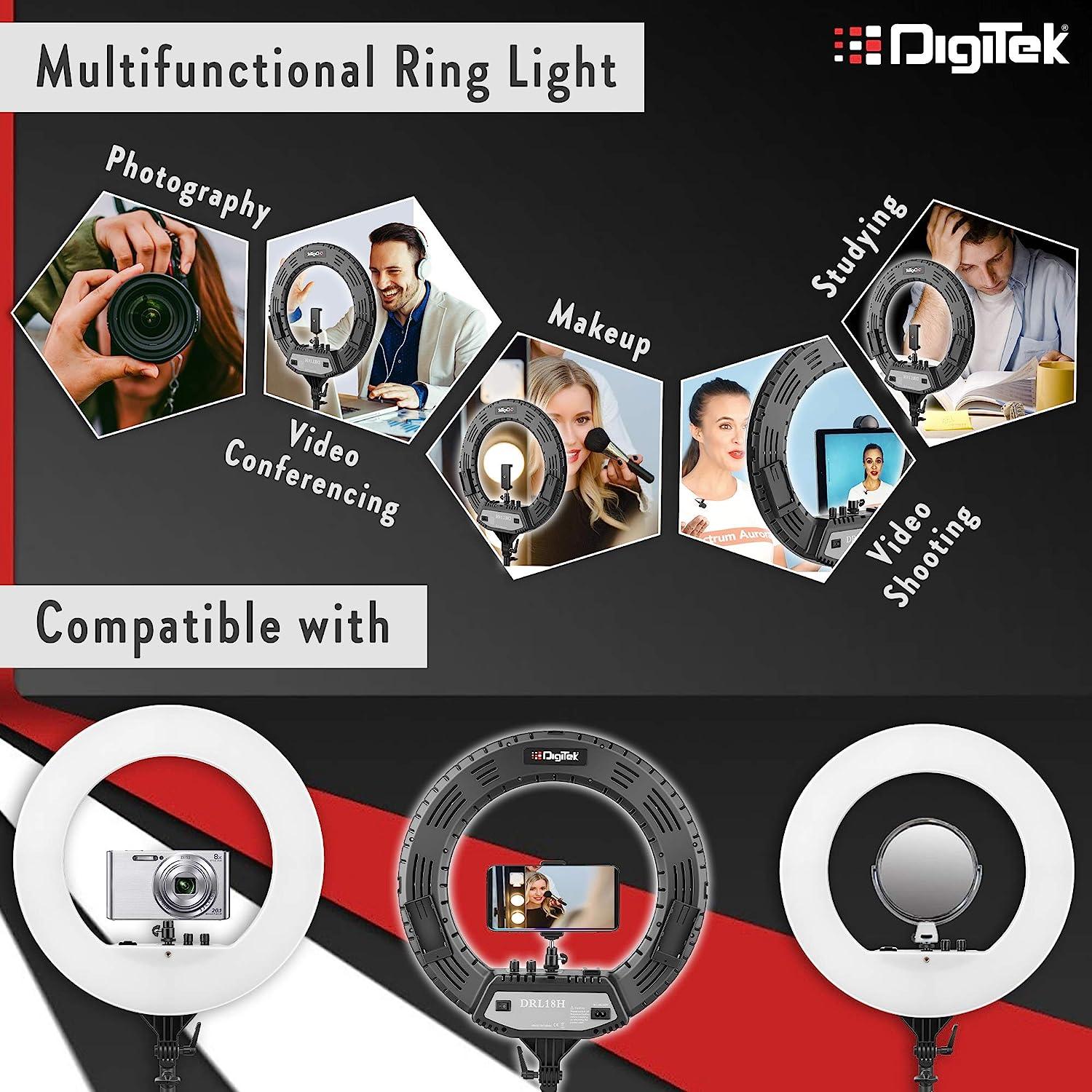 Buy Digitek (DRL-14C RGB) 31cm LED Ring Light with 5 feet Stand for Photo  Online Best Prices | Digitek