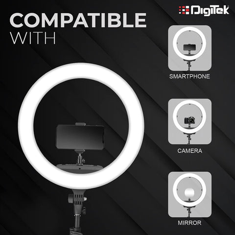Buy Digitek (DRL-18RT C6) Professional 46cm LED Ring Light with Remote &  1Online Best Prices | Digitek