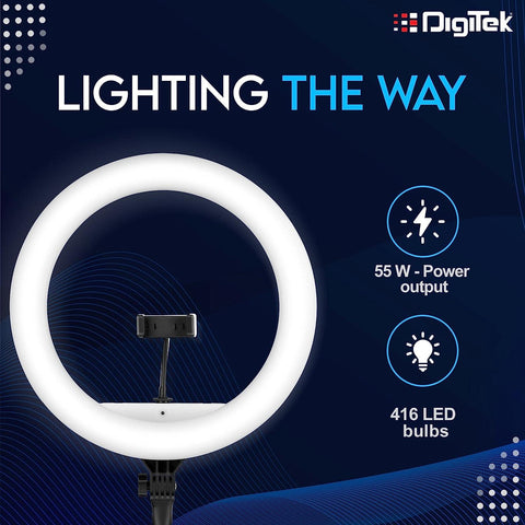 80 W Digitek DPRL-19H LED Ring Light, 10 inch at Rs 3800/piece in Bengaluru  | ID: 2852224330933
