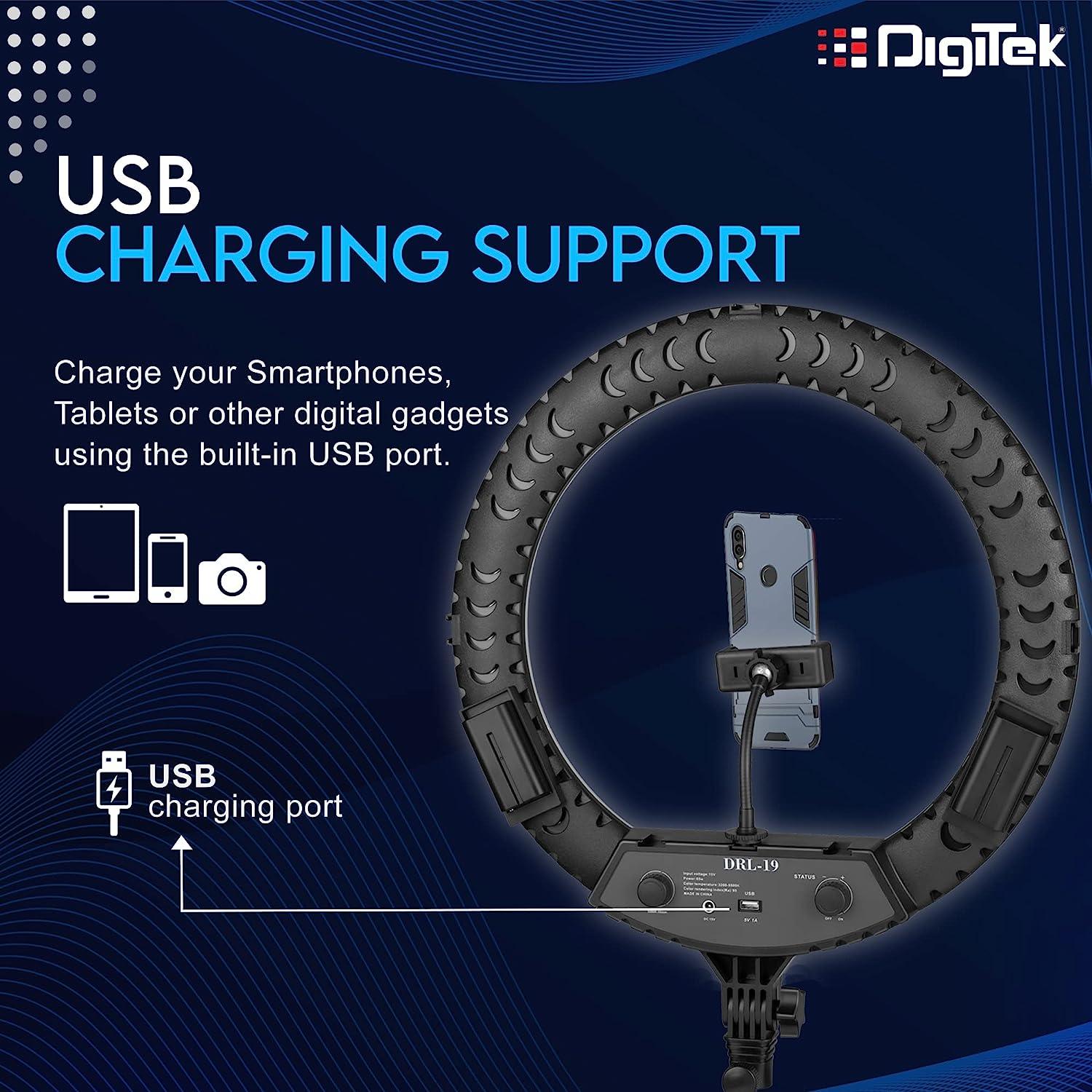 Buy Digitek (DRL-18R) LED Ring Light with Remote & No Shadow Apertures |  IOnline Best Prices | Digitek