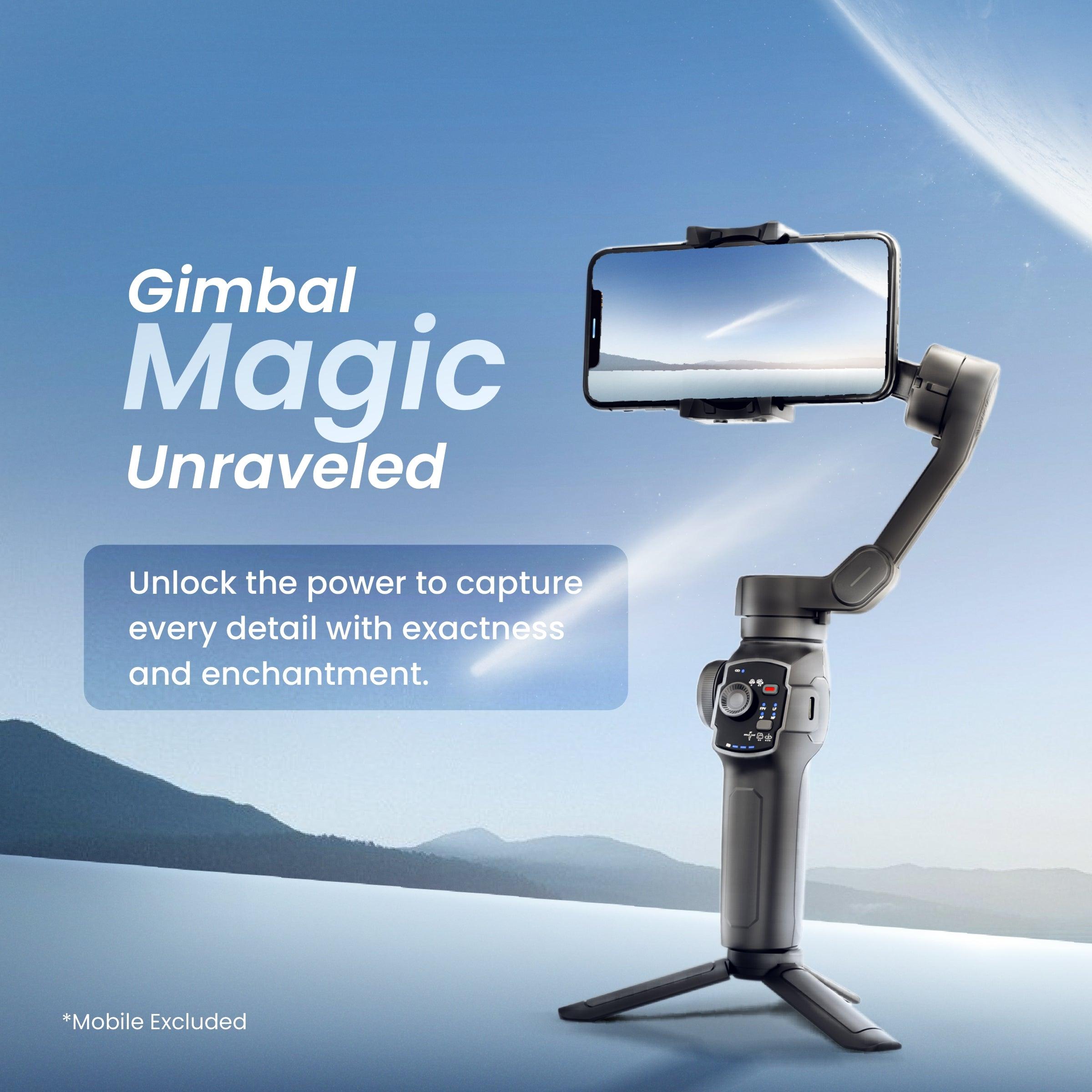 Digitek (DSG-009F) AI 3 Axis Wide Angle Smartphone Gimbal - Digitek