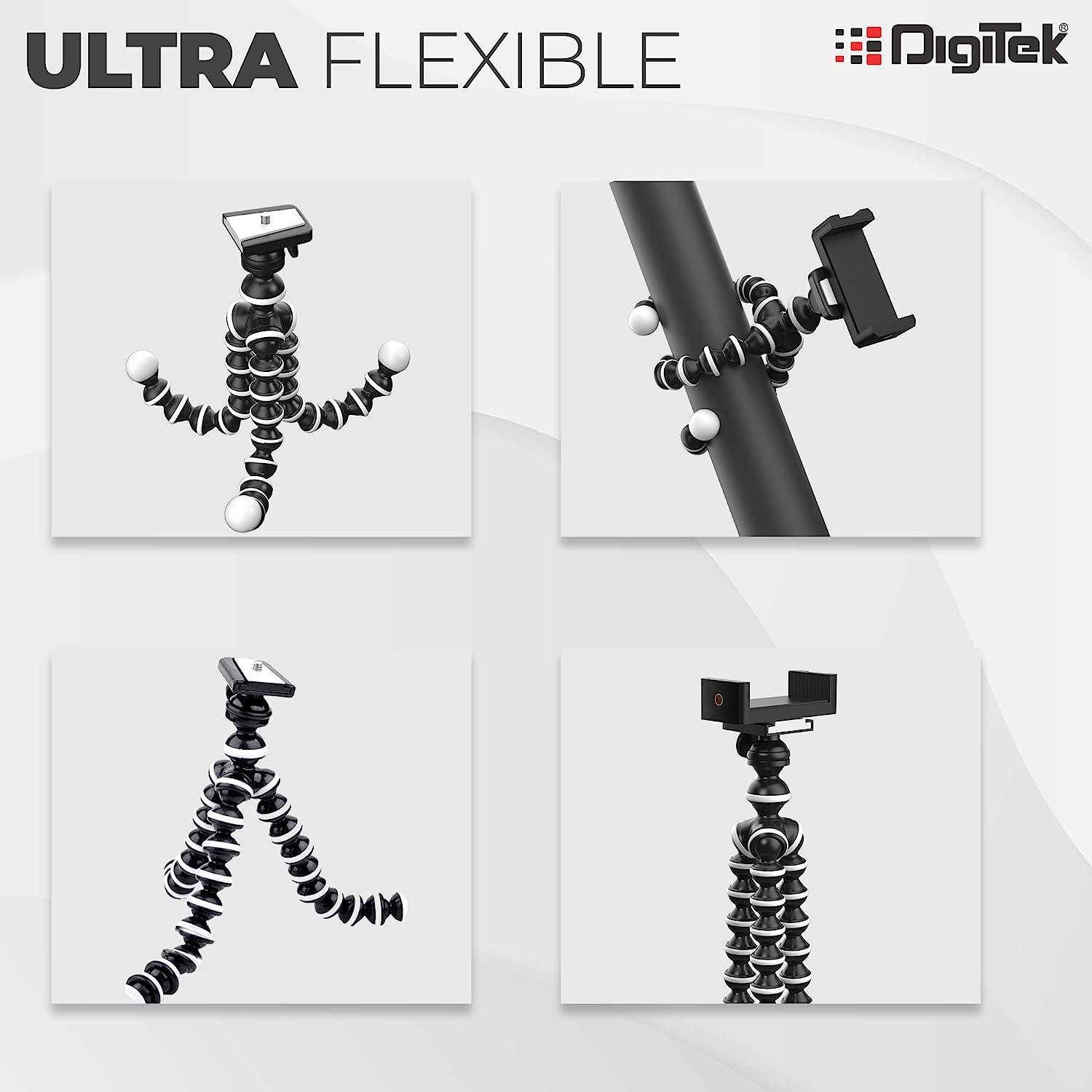 Digitek (DTR 260 GT) Gorilla Tripod/Mini 33 cm (13 Inch) Tripod for Mobile Phone with Phone Mount & Remote - Digitek