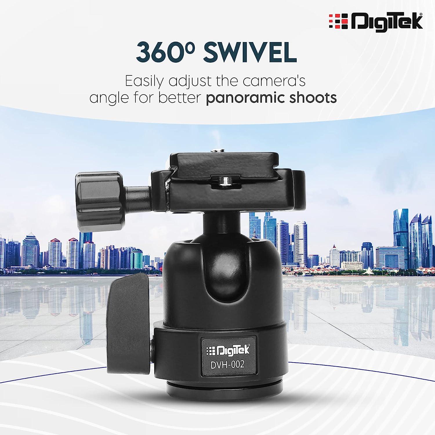 Digitek (DVH-002) Digitek Lightweight Ball Head with Quick Release Plate - Digitek