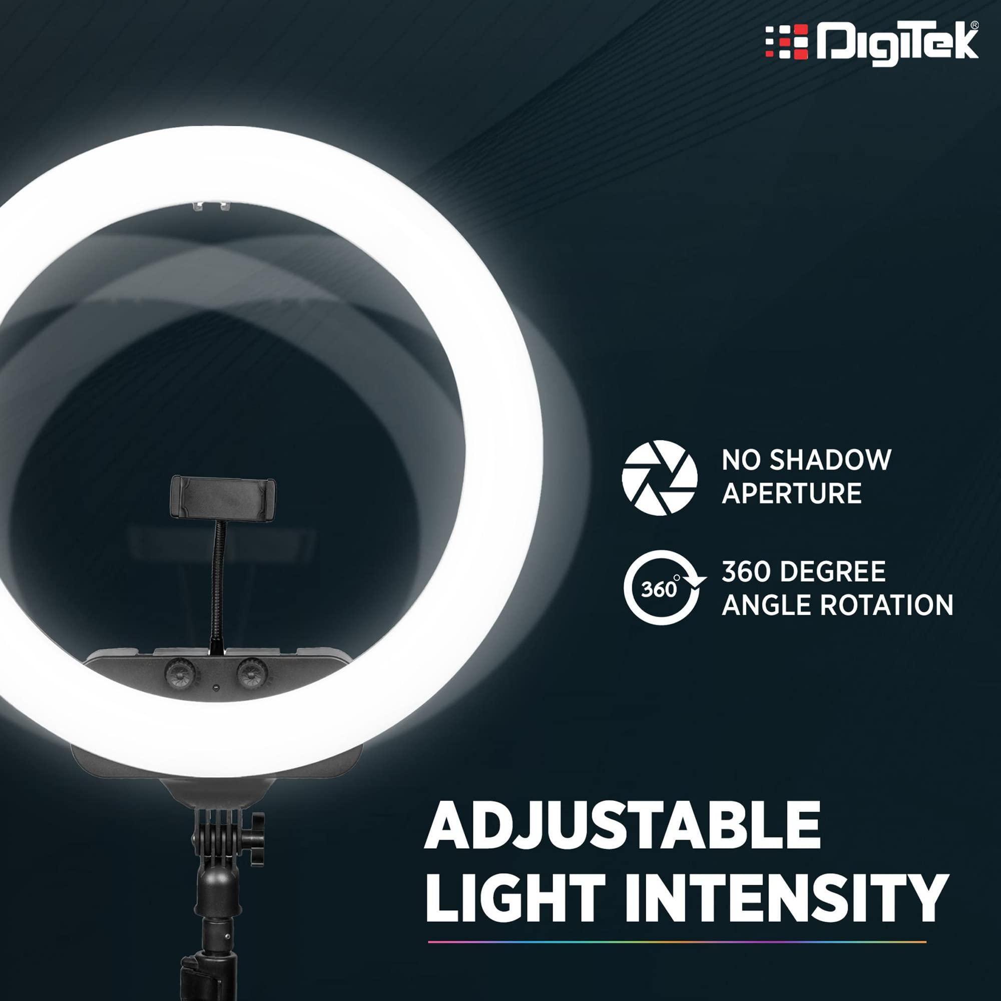 Buy Digitek DRL-15C RGB 30W 38cm LED Ring Light Online At Best Price On  Moglix