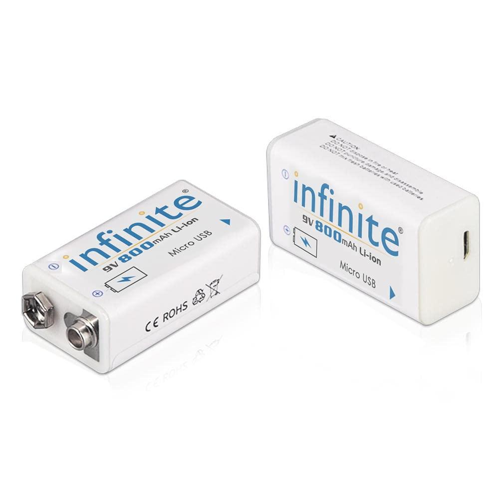 ENVIE Infinite 9V 800 maH Li-ion Rechargeable Battery ERB 9V MU - Digitek