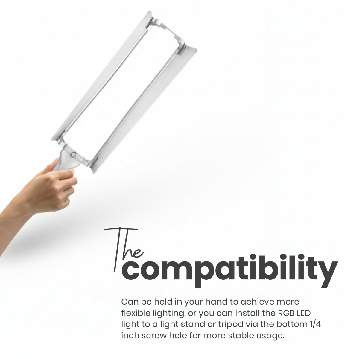 DIGITEK® (DSL-25W RGB) Stick Light Portable Handheld RGB LED Light Wand with Barn Door & Remote Control, Color Temp 2700-12000K + RGB, 39 Special Lighting Effects & Carry Bag