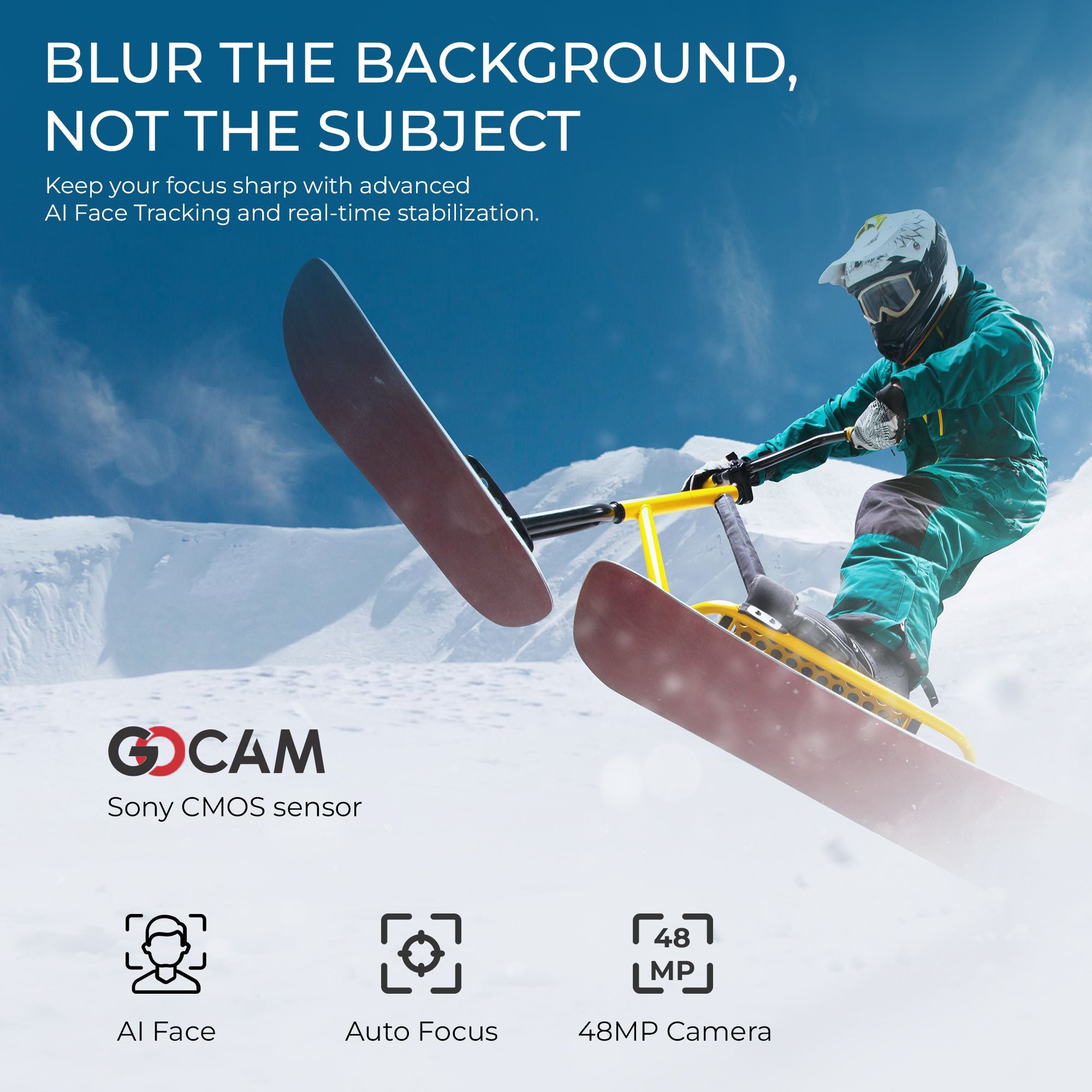 Digitek (DAC 202) 5K 3-Axis Handheld Action Camera with AI Face Tracking, 3.5” Rotating Screen, 48MP Sensor, Wi-Fi, Night Vision & External Mic Support