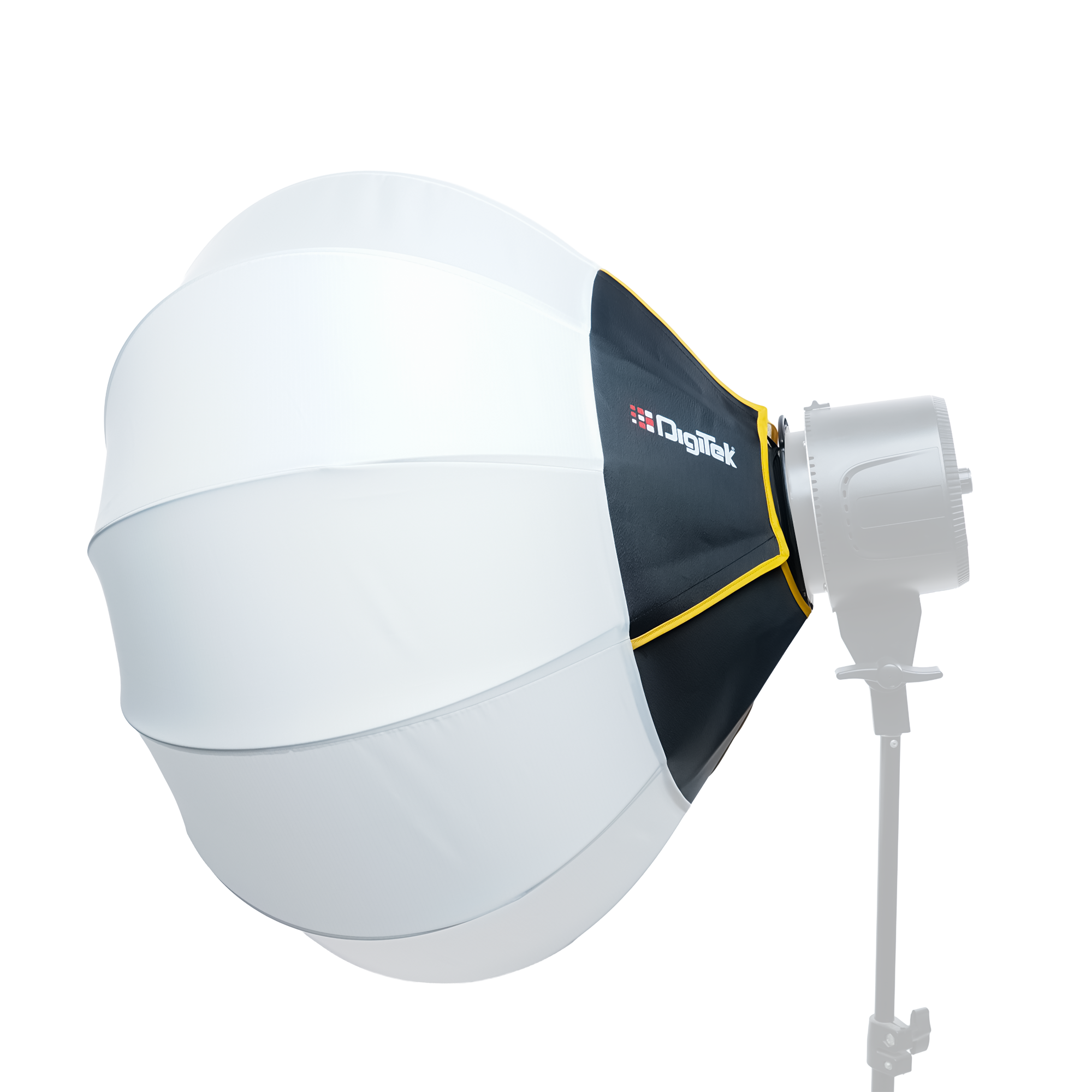Digitek (DLSF 65) Rounded 65cm Lantern Softbox with Bowens Mount, 270° Omni-Directional, Light Quick Setup, Click Lock Design, Optional Skirts Fabric and Metal Build