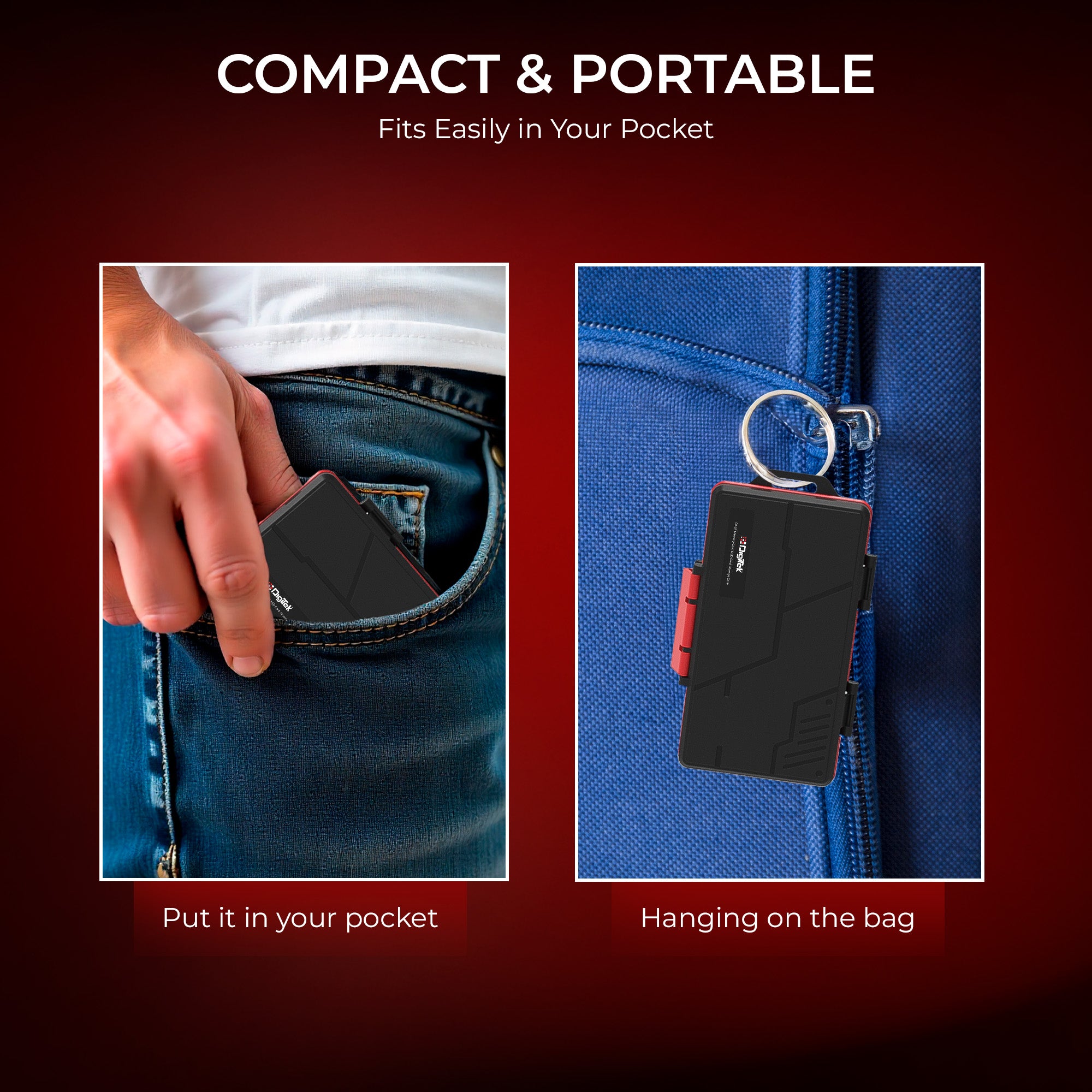 Digitek (DCH 025) All-in-One Memory Card & SD Card  Storage Case