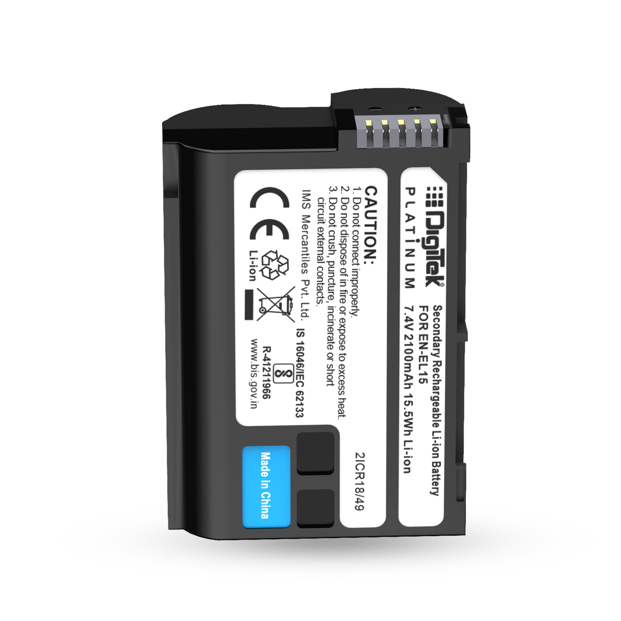 Digitek (ENEL-15 Platinum) Rechargeable Battery for Nikon