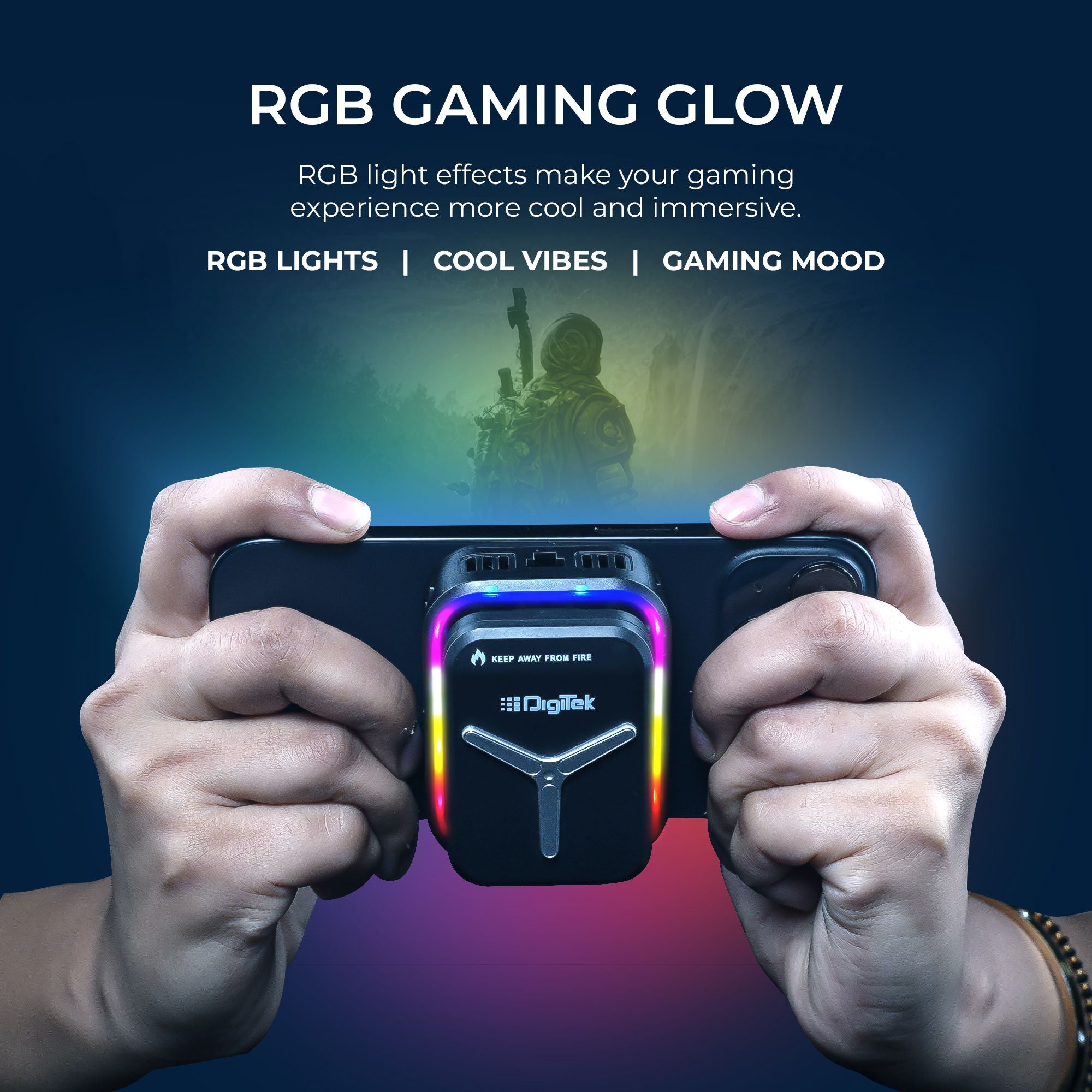 Digitek (DCF 001) Magnetic Absorption Smartphone Cooling Fan with Battery