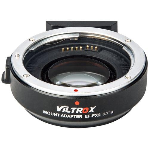 VILTROX EF-FX2 0.71x Auto Focus Mount Adaptor for EF Lenses on X-Mount mirrorless Cameras, Black - Digitek