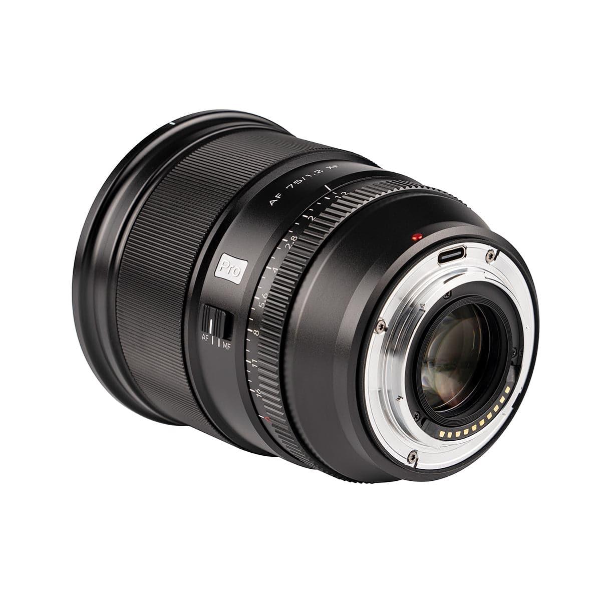 VILTROX PRO Level 75mm F1.2 XF Auto Focus Large Aperture Prime Lens Designed for Fujifilm X-mount Cameras - Digitek