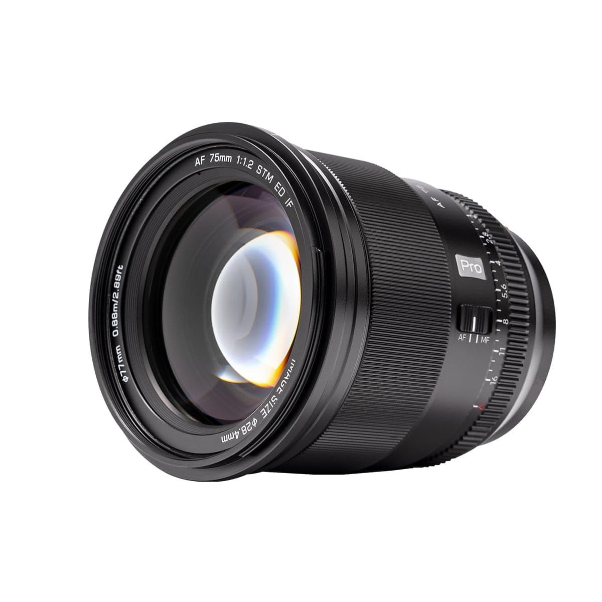 VILTROX PRO Level 75mm F1.2 XF Auto Focus Large Aperture Prime Lens Designed for Fujifilm X-mount Cameras - Digitek