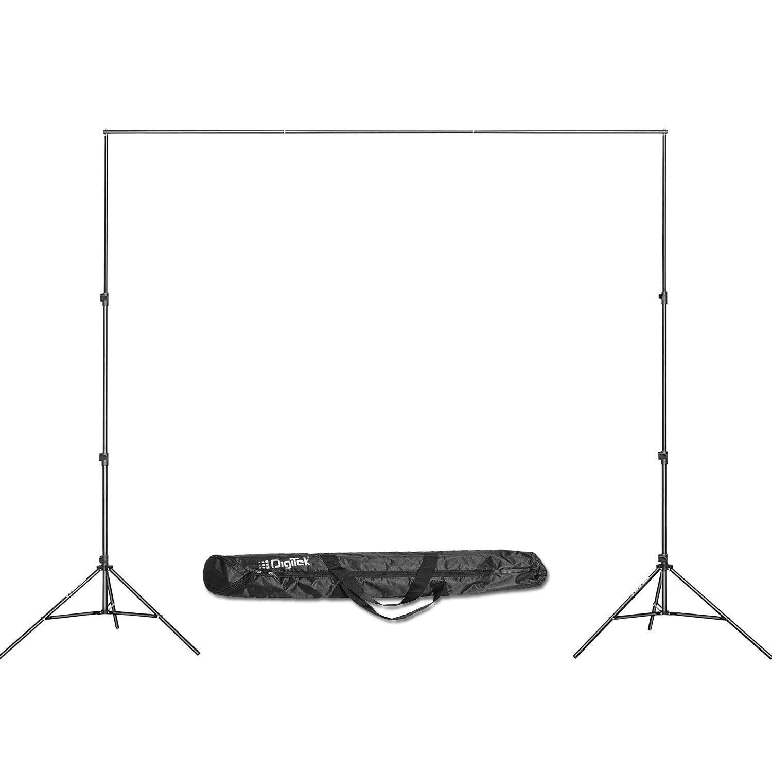 Digitek (DBSK-009FT) Studio Background Stand Kit for Backdrop Photography and Videography, Portable and Foldable Stand Kit with Bag - Digitek