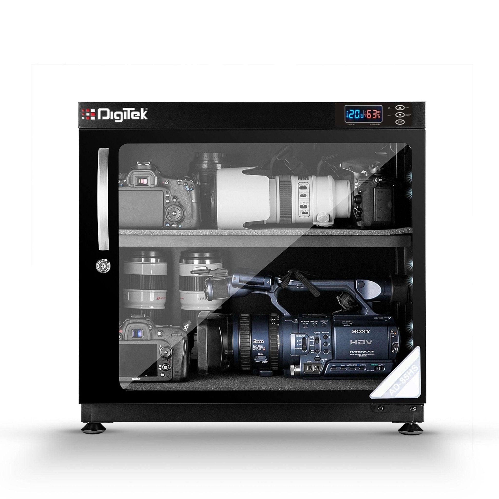 Digitek (AD-85HS) 85 Liters Capacity Digital Display Dry Cabinet with Humidity Controller (Black) - Digitek