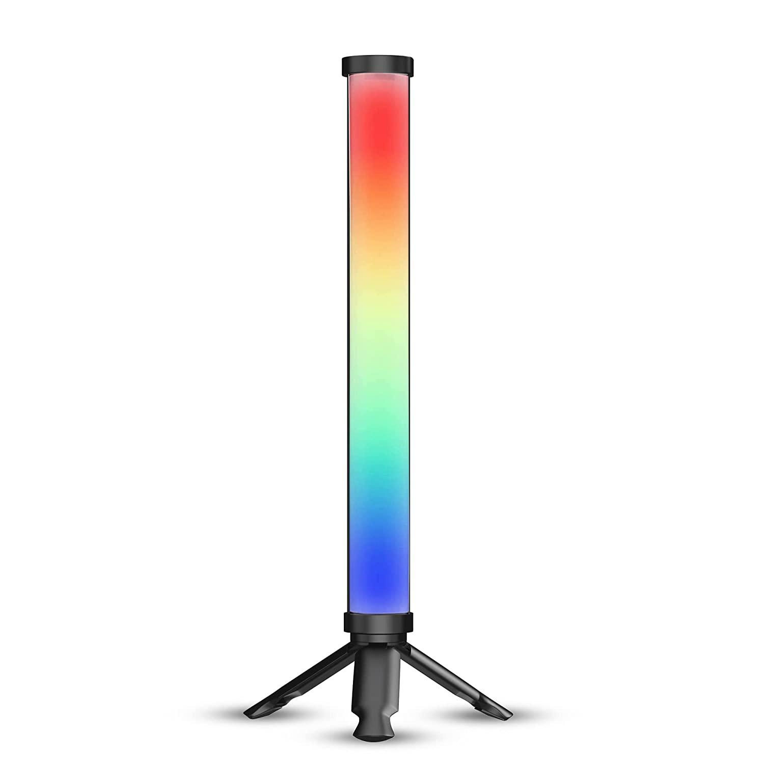 Digitek (DSL-10W RGB) Portable Handheld RGB LED Light Wand with Inbuilt 5200mAh Li-ion Battery for YouTube, Photo-Shoot, Video Shoot, Live Stream Compatible with iPhone/ Android Phones & Cameras - Digitek