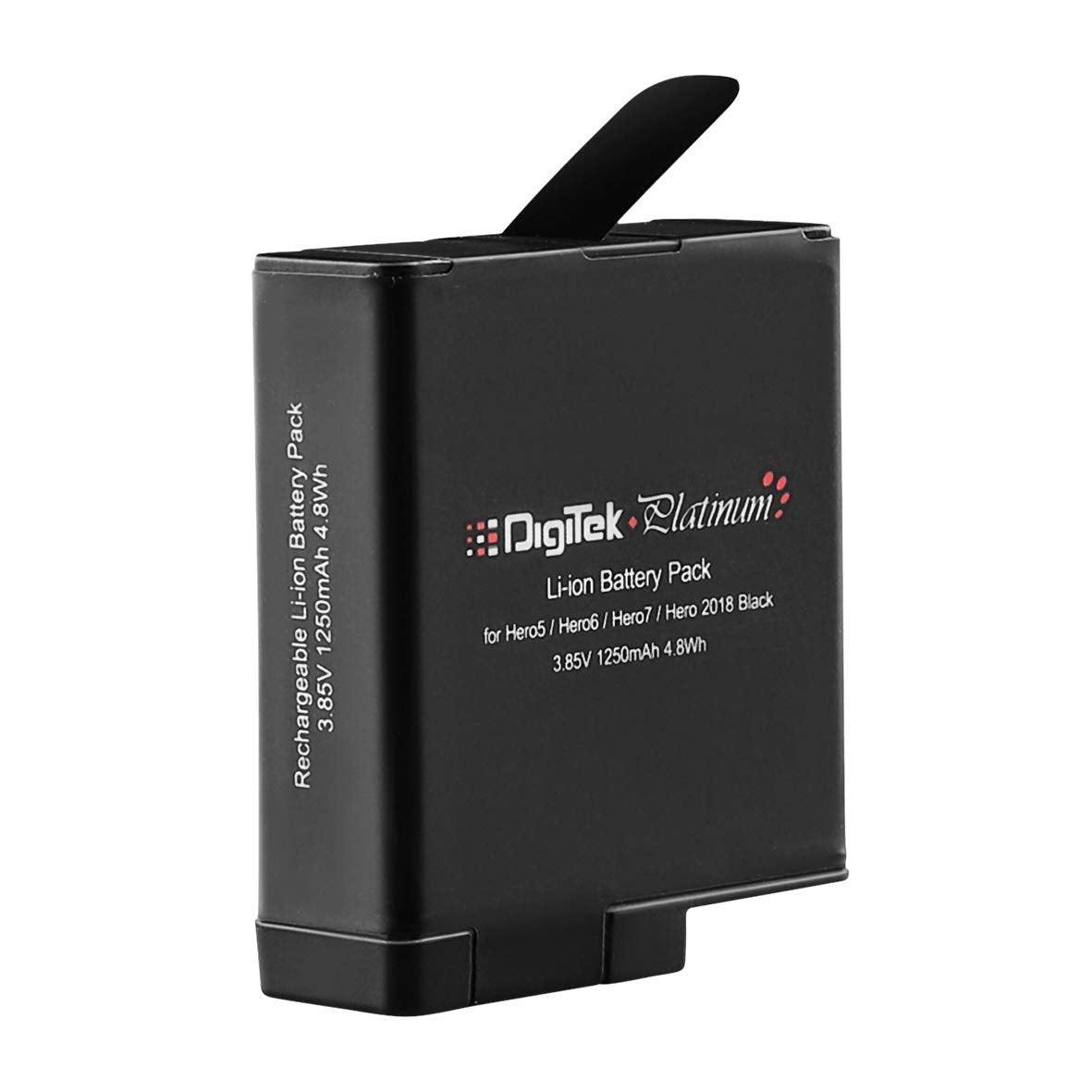 Digitek Platinum (DBG 567 Go Pro) Rechargeable Battery | Compatible with Hero-5, Hero-6, Hero-7, Hero-2018 | Capacity 1250mAh (DBG 567) - Digitek