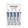 ENVIE (ECR 20 MC+4xAAA1100) Standard Rechargeable Battery Charger for AA & AAA Ni-mh/Ni-Cd with 4xAAA1100mah Rechargeable Batteries & LED Indicator