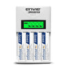 ENVIE (ECR11+AA2800 4PL) Speedster Rechargeable Batteries Charger for AA & AAA with 4x2800mah Batteries (with LCD Display)