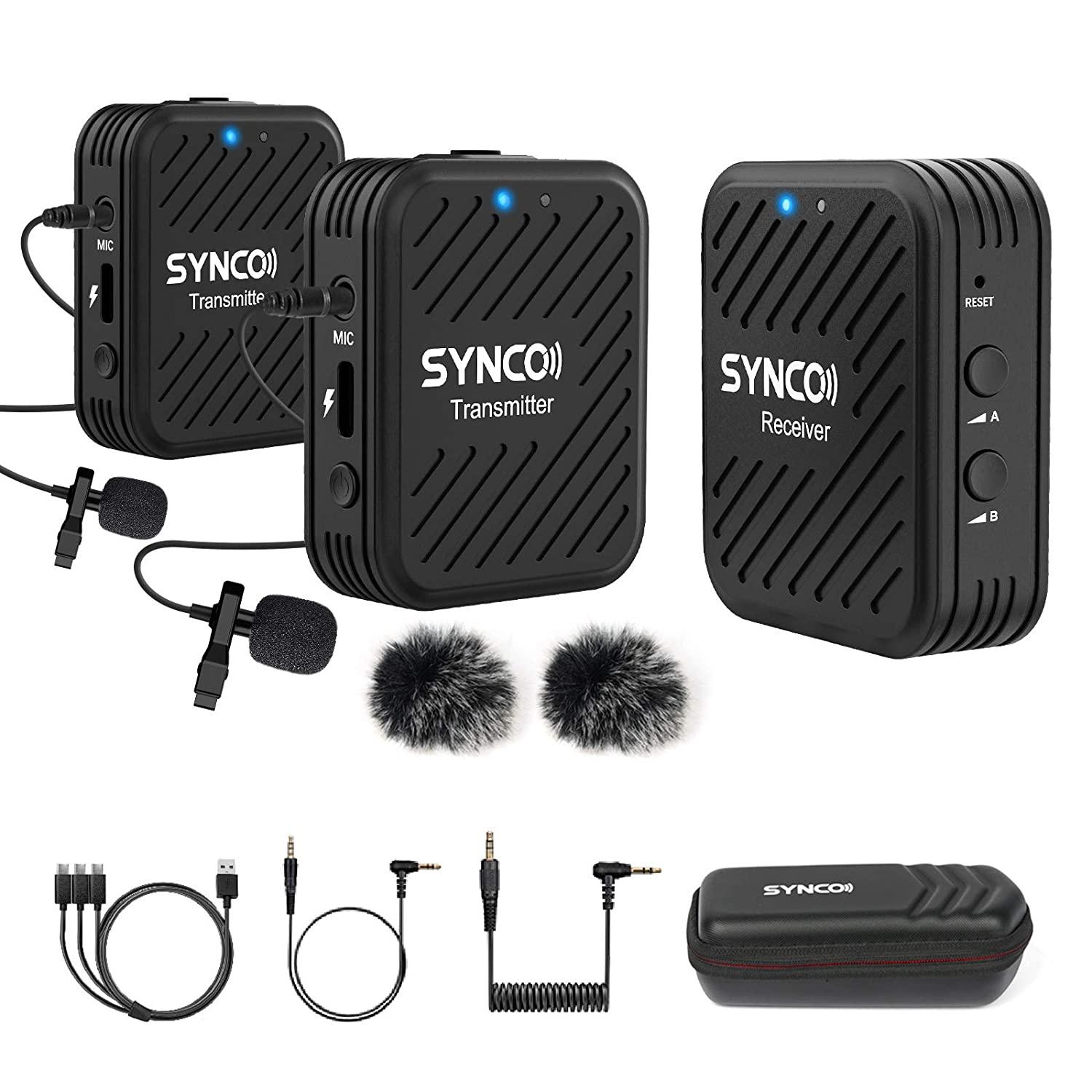 SYNCO (G1 A2) 2-Person Digital Wireless Microphone System (2.4 GHz) - Digitek