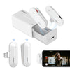 Synco P1L 2.4GHz Lapel Mic with Charging Case for iPhone Lightning iPad Smartphone YouTube TIK Tok Vlog Live Streaming, Wireless-Lavalier-Microphone-Lapel-iPhone, WHITE. Wireless Microphone for iPhone